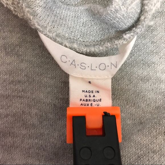 Caslon Ruffle Trim Cold Shoulder Sweatshirt - Gray - Small - Picture 11 of 16